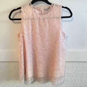 H&M Pleated Lace Top